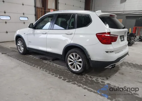 2017 BMW X3 xDrive28I z USA, uszkodzony, nr VIN 5UXWX9C52H0T04474